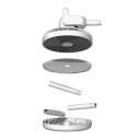 Portable rechargeable fan 33 cm 22 W 12 speeds oscillation timer with LED display and remote control EnergySilence 2600 Sunflower Portable 8243 Cecotec