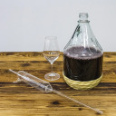 3L vitstest kaetud demijohn kruvikorgiga Dama BROWIN 640133, 16x16x29.5 cm, 3L