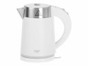 Electric kettle 800W 0.6L plastic stainless steel body 360° rotational base White AD1372 Adler