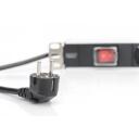 Digitus Maitinimo juosta DN-95402, 2m, 7 lizdai, 250V, 16A, 4000W, 1U aliuminio PDU