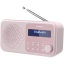 Sharp Tokyo Digitaalne Raadio DR-P420(PK), DAB/DAB+/FM, 4 x AA, 2 k&otilde;larit, Bluetooth, kaasaskantav, roosa