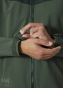 Softshell striukė Oxford, su gobtuvu, žalia/tamsiai žalia, L, Helly Hansen, 74290_474-L, 100% poliamidas - 385 g/m&sup2;, 100% poliesteris - 325 g/m&sup2;
