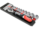 Padrunite komplekt, 12 tk.t 3/8"; YT-38683 YATO