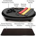 Bodi-Tek Vibration Plate Trenažieris BT-VIBD-EU, 440W, 14kg, 7 masāžas režīmi, 4D vibrācija, pretestības lentes
