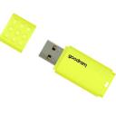 Goodram Pendrive UME2 32GB USB 2.0 UME2-0320Y0R11, 32GB, 20MB/s, 5MB/s, geltona, perforacija