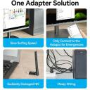 Vention USB adapteris KDTB0 633Mbit/s, Dual-band 2.4-5GHz, 6dBi antena, WPA2-PSK, USB 2.0, juodas