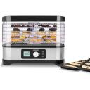 Gastroback Puuviljade kuivatija 46600, 250 W, 3 kg, Must, Roostevaba teras, 6 aluseid, LED ekraan, 72 h taimer