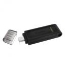 Kingston USB M&auml;lupulk DataTraveler 70 DT70/128GB, 128 GB, USB Type-C, must, USB 3.2 Gen 1, 1000 MB/s, 900 MB/s