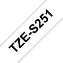 Brother TZe-S251 laminēta līmlente, 8 m, 2.4 cm, melns uz balta, termiskā pārnese, ekstra stipra līme