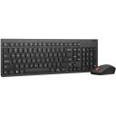 Lenovo Klaviatuur ja hiir komplekt 4X31R64494, 2.4 GHz, 3 nuppu, must, meedia juhtimine