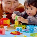 Lego DUPLO 10954 Skaičių traukinys, 23 vnt., 18m+, 10 spalvotų skaičių blokelių, stumiamas traukinys, figūrėlės