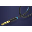 Vention audio kabelis, TRS 3.5mm uz 6.35mm, BABBG, 1,5m, melns, 26AWG, PVC