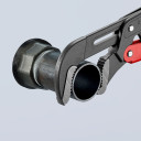 Cauruļu uzgriežņu atslēga S-tipa, KNIPEX, 83 61 020, &Oslash; 70 mm, pa&scaron;bloķējo&scaron;a, izturīgas zobu virsmas