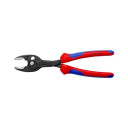 Twingrip slīdo&scaron;ās locītavas knaibles, KNIPEX, 82 02 200, 200 mm, melnas, 5 pozīciju regulācija, augsta saķere