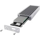 Raidsonic | Icy box SSD cietā diska korpuss | IB-1817Ma-C31, 10 Gbit/s, 1x M.2, Sudraba, Alumīnijs, Datu indikators