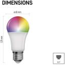 Emos LED pirn GoSmart A60 ZQW515R, 11 W, 1 050 lm, RGB, Wi-Fi, dimmerdatav, E27