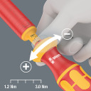 Комплект отверток Kraftform Kompakt VDE 15, Wera, 006605, 15 предметов, 1,2-3,0 Нм, изолированный 1000 В