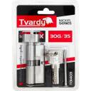 Tvardy Цилиндр замка с ручкой T01403, 30/40G мм, 3 ключа, алюминий, латунь, 50000 циклов, винт для крепления в комплекте