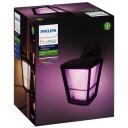 Philips Hue Econic āra sienas lampa 8718696170588, 15 W, 2000-6500 K, 1140 lm, IP44, LED, melns
