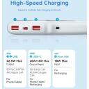 Vention Power Bank FHKW0 10000 mAh, 22.5 W, 2xUSB-A, 1xUSB-C, Micro USB, baltas