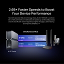 TP-Link Archer TBE550E BE9300 Wi-Fi 7 Bluetooth 5.4 PCIe адаптер три-диапазонный 6 GHz 5760 Mbps 5 GHz 2880 Mbps 2.4 GHz 688 Mbps 2&times; антенны Чёрный