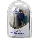 Logilink Adapteris no USB uz PS/2 x2 :., AU0004A, 0.2 m, USB M, 2x Mini DIN 6 kontakti FM