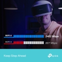 TP-Link Archer TX55E AX3000 Wi-Fi 6 Bluetooth 5.2 PCIe adapteris 2402 Mbps 574 Mbps antenas Melns