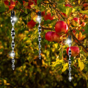 Bird scarer - reflective spirals in silver, 6 pieces BIOOGROD 731025, 2x2.3x30 cm, 10 g