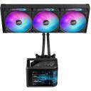 Asus ROG Ryuo IV SLC 360 ARGB procesora &scaron;ķidrās dzesē&scaron;anas risinājums 90RC0151-B0EAY0, 3 ventilatori, 71.44 CFM, 2650 RPM, 39.6 dB