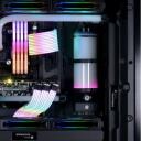 Lian Li Korpus LANCOOL III G99.LAN3RX.00, 4x140mm PWM ventiliatoriai, 12 diskų vietos, juodas, skaidrus