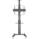 Sbox grīdas/mobilais statīvs FS-446-2, 37-70 collu, 70kg, 600x400, augstuma regulē&scaron;ana 1200-1600mm, kabeļu pārvaldība