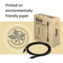 Club3D Mini DisplayPort kaabel CAC-1164 2m, 32.4Gbps, 8K @ 60Hz, HBR3, 3 kihilist kaitset, must