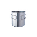 Nerūsējo&scaron;ā tērauda krūze 'Space Safer', salokāmi rokturi, 0,6 L, R100001, BasicNature