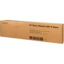 Logilink statīvs BP0079, 49-70", 40 kg, melns, V-bāze, VESA 200x200-600x400, kabelis, anti-tip strap