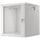Lanberg Seinale kinnitatav rack WF01-6612-10S, 600x600mm, 12U, max. 60kg, IP20, klaasuks, 4 vertikaalset riba