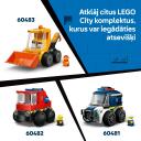 Lego Konstruktors 60484, 64 gab., 5 g., plastmasa, spēļu auto, minifigūra, digitālais ceļvedis