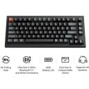 Keychron V1U-D3 клавиатура, 75%, 8000 Гц, Bluetooth 5.3, RGB LED, 4000 мАч, 660 ч времени работы от батареи, PBT клавиши