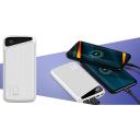 Navitel PWR10 MX White, 10000mAh, 3.7V, 37Wh, 2xUSB-A, kahepoolsed USB-C, mikro-USB, &uuml;lekoormuse kaitse