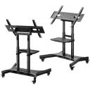 Onkron TV stovas TS1380-B, 50-83 colių, maksimali apkrova 65.5 kg, VESA 100x100-800x500 mm, auk&scaron;čio reguliavimas 880-1200 mm