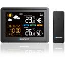 Blaupunkt Meteoroloģiskā stacija WS30BK, 5V, 1200mA, krāsu LCD, pulkstenis, modinātājs, melna, 206g