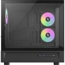 Gamemax Korpus NEX C51 BK, 1+1 x 3.5", 1 x 2.5", 2 x USB 3.0, 1 x USB-C, 7 laiendusslotti, must