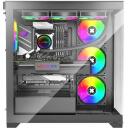 Xilence Korpus XG171, Midi Tower, 485mm, 245mm, 520mm, 7x2.5", 2x3.5", 9 laienduspesa, RGB ventilaatorid