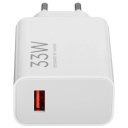 Universāls USB ligzdas lādētājs ar USB uz USB-C kabeli 33W telefona un planšetes uzlādei balts BHR9956EU Xiaomi