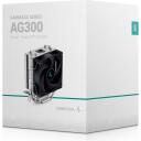 Deepcool кулер для процессора AG300 R-AG300-BKNNMN-G, 36.75 CFM, 150 W, 3 тепловые трубки, поддержка PWM