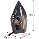 Camry | Steam Iron | CR 5036 | Steam Iron | 3400 W | Water tank capacity 360 ml | Continuous steam 50 g/min | Black/Gold
