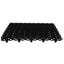 Melnā plastmasas bruģakmens MULTI GRID, BRADAS, KRMG40, 600x600mm, 40mm augsts, 100% pārstrādājams materiāls