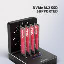 Axagon dokk ADSA-M2C44, 4x M.2 NVMe SSD, ketta kloonimine ilma arvutita