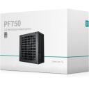 Deepcool Toiteplokk R-PF750D-HA0B-EU, 750 W, 80 PLUS, 12 cm ventilaator, 2 x 6+2 Pin PCI-E, 20+4 Pin emaplaadi &uuml;hendus