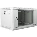 Lanberg 19" seinakapp WF01-6406-10S, 600mm, 6U, 60kg, IP20, klaasuks, 2 ventilaatoriavahet, 4 vertikaalset riba
