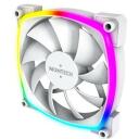 Montech Arvutikorpuse ventilaator AX120PWMWHITE, 120mm, 720-1760RPM, 1.8mmH2O, 27dB, 9 labad, RGB valgustus